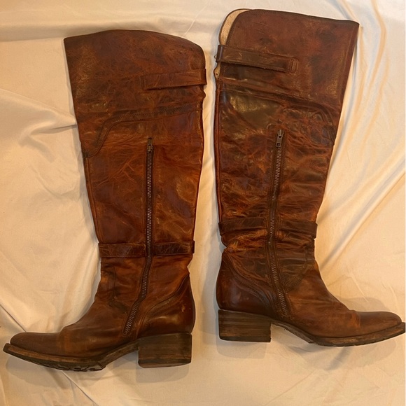 Brown leather Freebird boots, size 9 - Picture 2 of 4